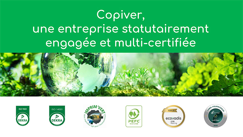 Copiver - Imprimeur écologique responsable - Île-de-France - 92 - Engagement et actions RSE / Environnement Copiver - Imprimeur écologique responsable - Île-de-France - 92 - Engagement et actions RSE / Environnement